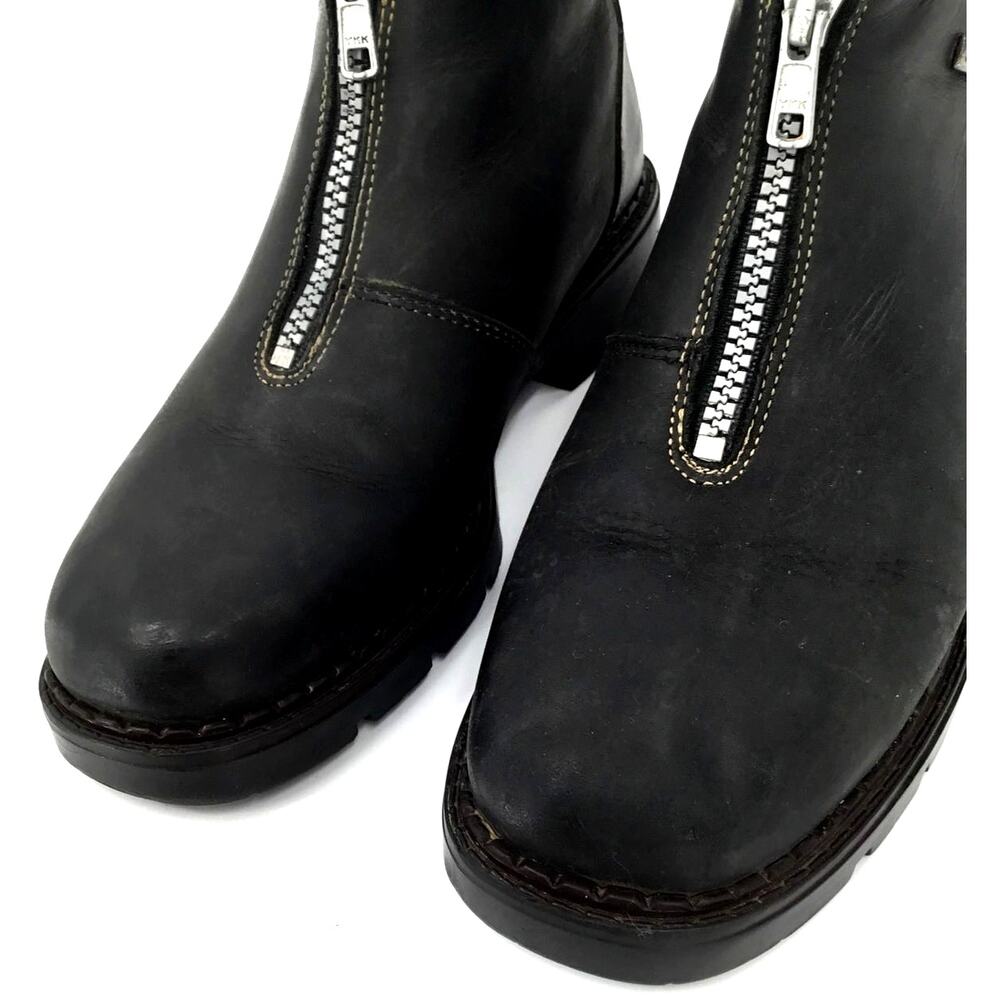 Sorel Black Waterproof Leather Zip Lug Sole Ankle Boots Men's Size 8 Canada